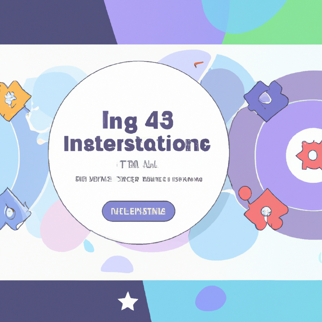 Graphic of platform integrations and pastel icons